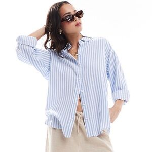 ASOS Blue Striped Women's Top